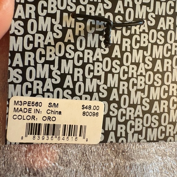 Marc By Marc Jacobs Gold Ring S/M W/Pouch NWT - Picture 3 of 4